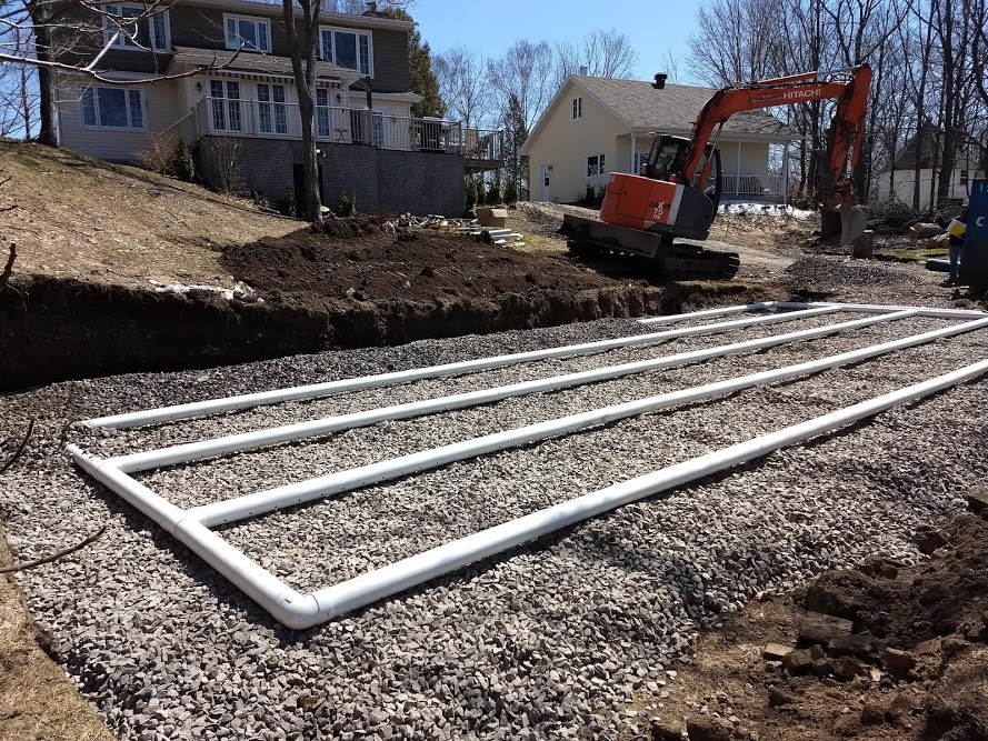 Drain field installation